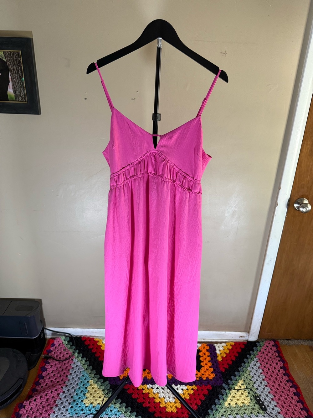 a new day Hot Pink Spaghetti-Strap Maxi Dress